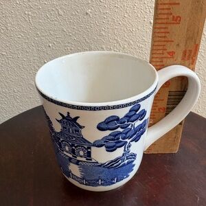 Blue and White Ceramic Mug